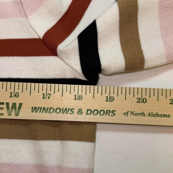 Talbots Rose Stripped Long Sleeve Tee - Picture 7 of 8